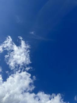 青空と雲 青空と雲の写真