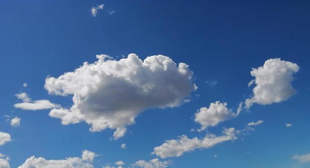 青空と雲 青空と雲の写真