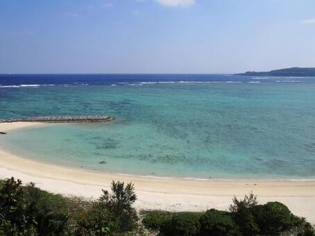 沖縄のビーチ 沖縄,島,南国の写真素材