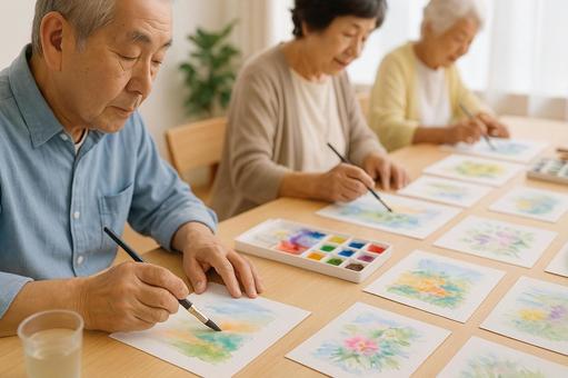 シニア水彩画制作教室 シニア水彩画制作教室の写真
