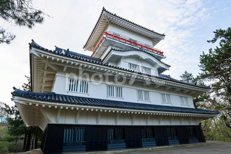 久保田城　御隅櫓 久保田城,御隅櫓,隅櫓の写真素材