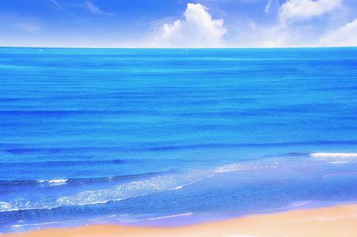 秋の青い海 秋の青い海の写真
