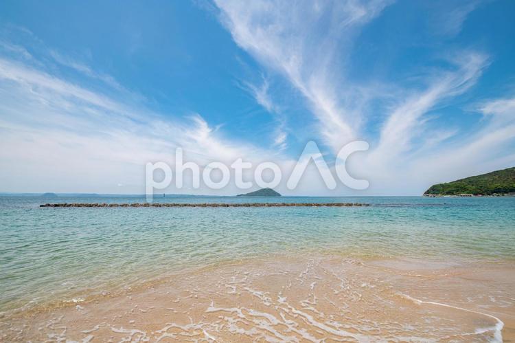海岸沿いから眺める海の景色 海,空,風景の写真素材