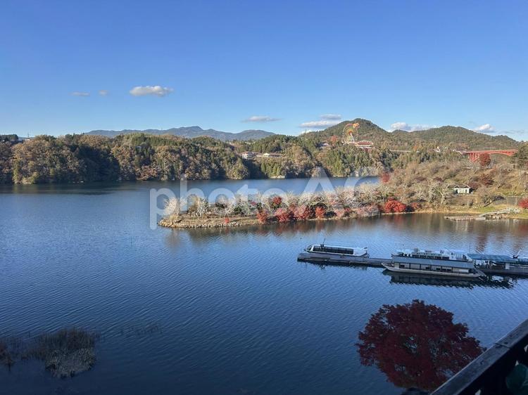 恵那 岐阜県,恵那,恵那峡の写真素材