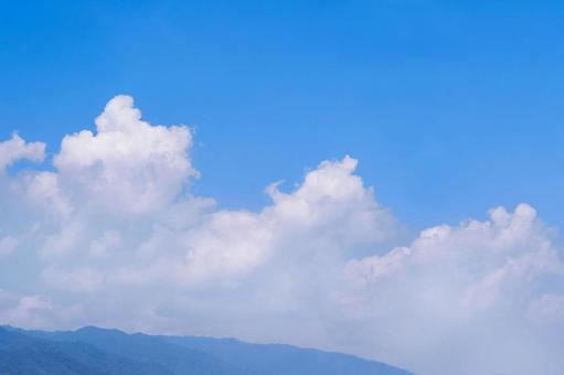 青空と入道雲 青空と入道雲の写真