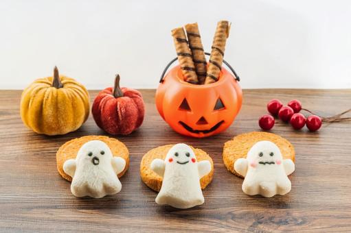 ハロウィン(おばけ)1 ハロウィン,トリックオアトリート,おばけの写真素材