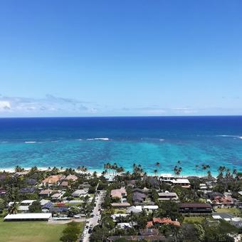 The view from the pillbox, hawaii, oahu island, kailua, JPG