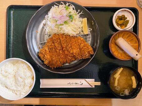 とんかつ定食 とんかつ,トンカツ,とんかつ定食の写真素材