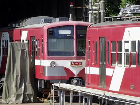 流鉄流山線 5000系 あかぎ 流山駅 流鉄,流山線,5000系の写真素材