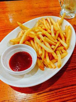 フライドポテト フライドポテト,おつまみ,食べ物の写真素材