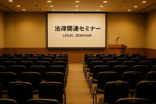 法律関連セミナーの会場 法律関連セミナーの会場の写真