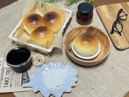 丸パン 丸パン パン,ホームベーカリー,手作りの写真素材