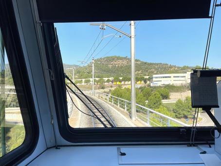 登山鉄道からの眺め(モンセラット) 登山鉄道からの眺め(モンセラット) バルセロナ,スペイン,カタルーニャの写真素材