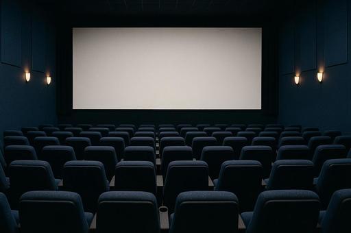 映画館のスクリーン 映画館のスクリーンの写真