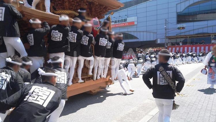 だんじり祭り　岸和田　大阪 だんじり祭り,岸和田,大阪の写真素材