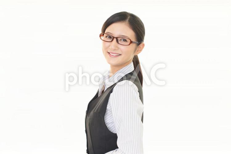 笑顔のビジネスウーマン 女性,ビジネスウーマン,女の写真素材