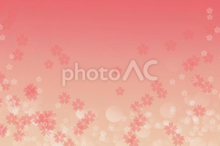 桜吹雪～ピンク色の和紙／背景テクスチャ 背景,桜,桜吹雪の写真素材