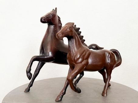 馬の置物 馬,午年,置き物の写真素材