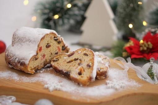 シュトーレン　クリスマス シュトーレン,シュトレン,クリスマスの写真素材