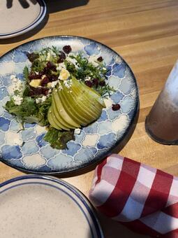 洋梨のサラダ 洋梨のサラダ,サラダ,食べ物の写真素材