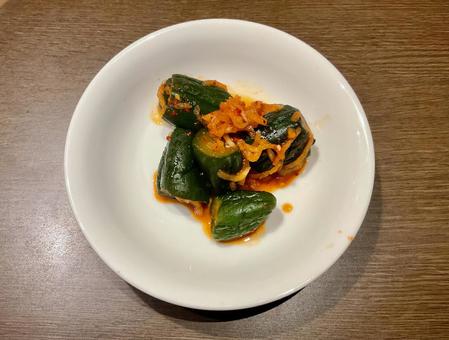 おいキムチ おいキムチ おいキムチ,キムチ,きゅうりの写真素材