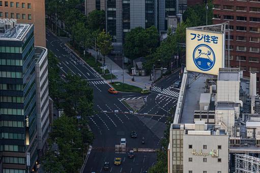 都市景観 都市景観 ステーションワン,淀屋橋,大阪の写真素材