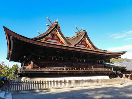 岡山県 吉備津神社の本殿 岡山県 吉備津神社の本殿の写真