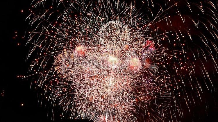 夏の夜を彩る  打ち上げ花火 花火,打ち上げ花火,夏の夜空の写真素材