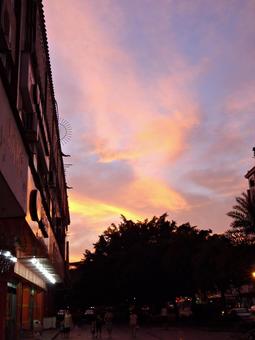 夕焼け空 夕焼け空 夕焼け,空,グラデーションの写真素材