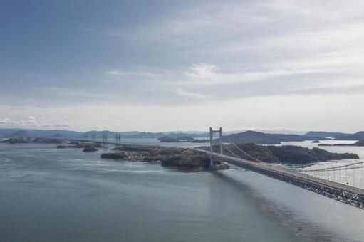 Photo, seto ohashi bridge, honshu-shikoku bridge, the world 's largest level, 