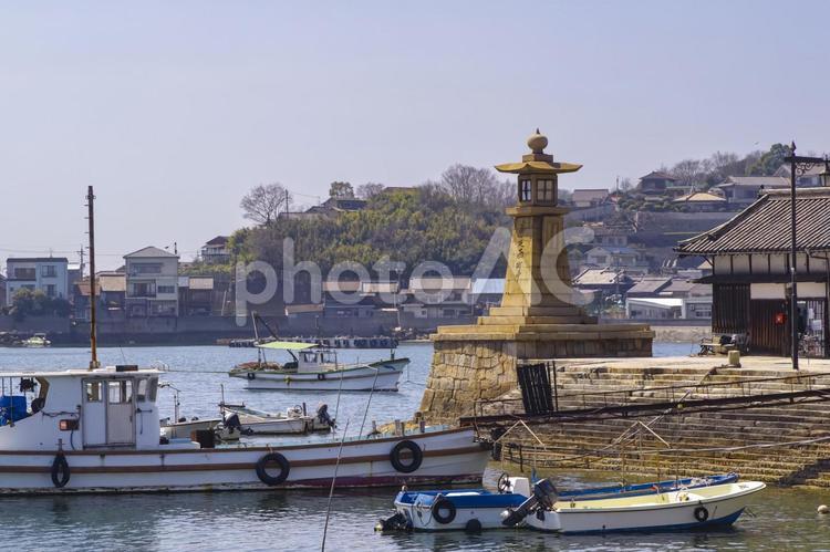 広島県・鞆の浦にある常夜灯 鞆の浦,常夜灯,常夜燈の写真素材