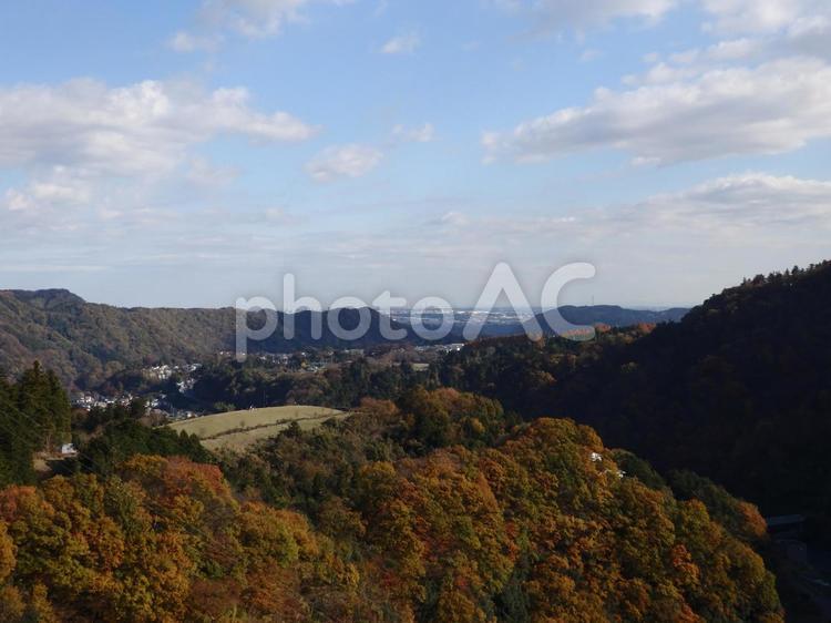 神奈川県　宮ケ瀬ダム　自然風景 景色,風景,神奈川県の写真素材