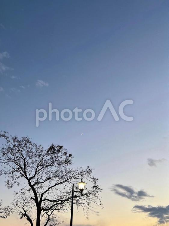 秋の夕暮れ 秋,夕暮れ,空の写真素材