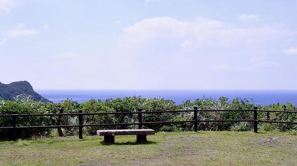 沖縄県慶良間諸島阿波連園地から見える海 沖縄県慶良間諸島阿波連園地から見える海 渡嘉敷,阿波連,空の写真素材