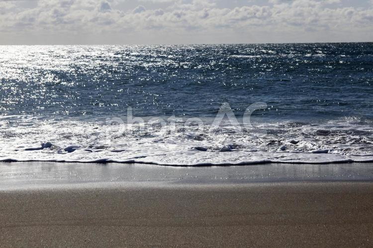 波打ち際10（田原市堀切町） 海岸,砂,浜の写真素材