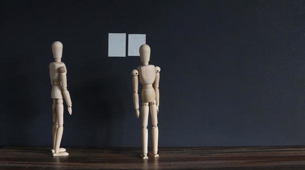 発表 張り紙,告知,読むの写真素材