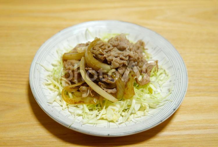 豚の生姜焼き 豚肉,料理,生姜焼きの写真素材