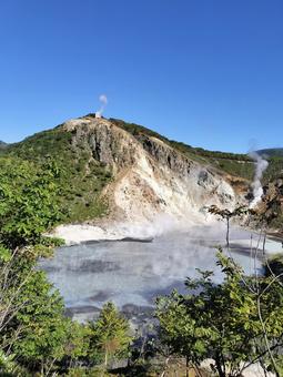 地獄谷 地獄谷 地獄谷,山,山肌の写真素材