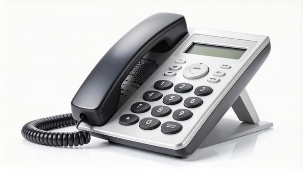 オフィスの固定電話機の写真