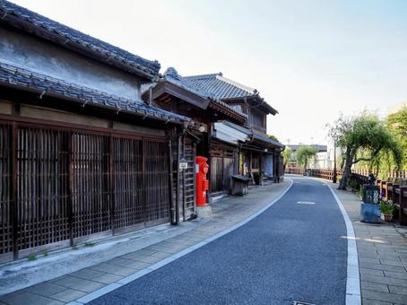 小江戸佐原・河畔のレトロな散歩道・香取市 小江戸佐原・河畔のレトロな散歩道・香取市 佐原,小江戸,レトロの写真素材