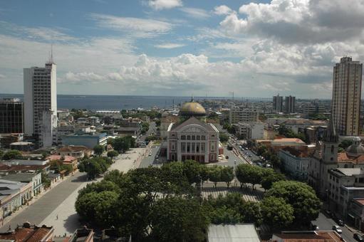 マナウスの街並み ブラジル,アマゾン,マナウスの写真素材