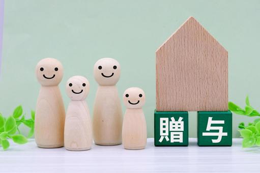 家族の絆と贈与 家族の絆と贈与 贈与,相続,財産の写真素材