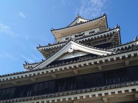 黒田官兵衛ゆかりの中津城(扇城)大分県 黒田官兵衛ゆかりの中津城(扇城)大分県 中津城,大分県,城の写真素材