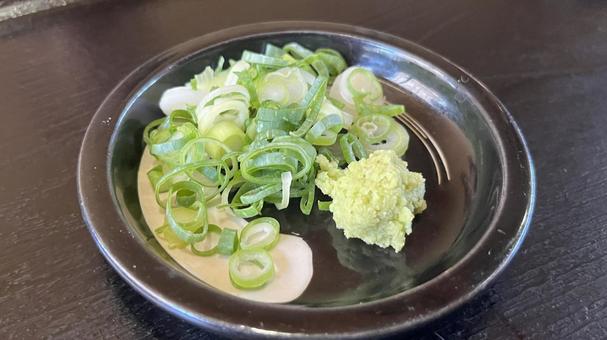 薬味3 薬味3 薬味,わさび,ねぎの写真素材