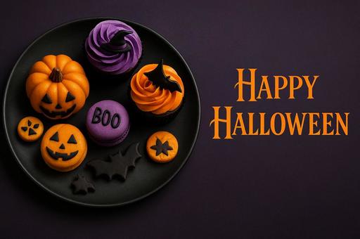 Happy Halloweenのタイトル Happy Halloweenのタイトルの写真