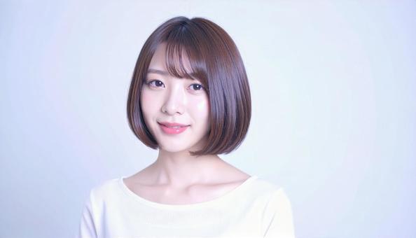 ヘアスタイルモデルの写真