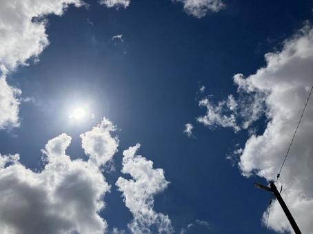 空 空 夏,青空,空の写真素材