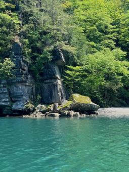 岩場9 岩場9 岩,石,水辺の写真素材