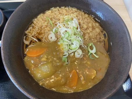 そば　カレーそば　揚げ玉 カレーそば,たぬきそば,揚げ玉の写真素材