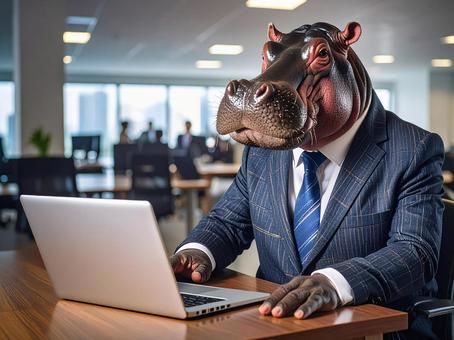 パソコン作業の写真